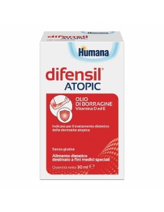 Humana Difensil Atopic Olio di Borragine Per Trattamento Dermatite Atopica 30 ml